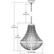 Zanobi 5 Light 24 inch Washed Gray/Malted Rust Chandelier Ceiling Light