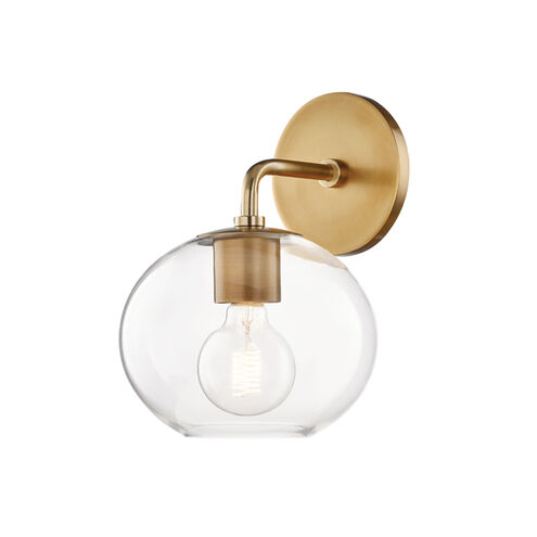 Margot 1 Light 8 inch Aged Brass Wall Sconce Wall Light