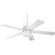 AirPro 52 inch White with Washed Oak/White Blades Ceiling Fan in White/Washed Oak