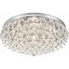 Calypso 6 Light 20 inch Polished Chrome Flush Ceiling Light