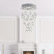 Rain Drop 3 Light 12 inch Chrome Flush Mount Ceiling Light