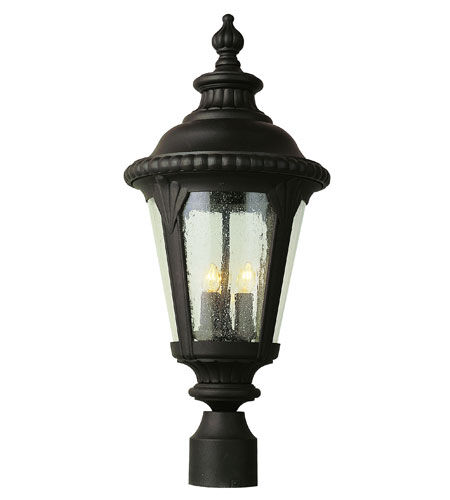 Commons 3 Light 24 inch Black Outdoor Postmount Lantern 