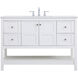 Theo 48 X 22 X 34 inch White Vanity Sink Set