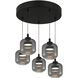 Lenora 5 Light 22 inch Matte Black Pendant Ceiling Light