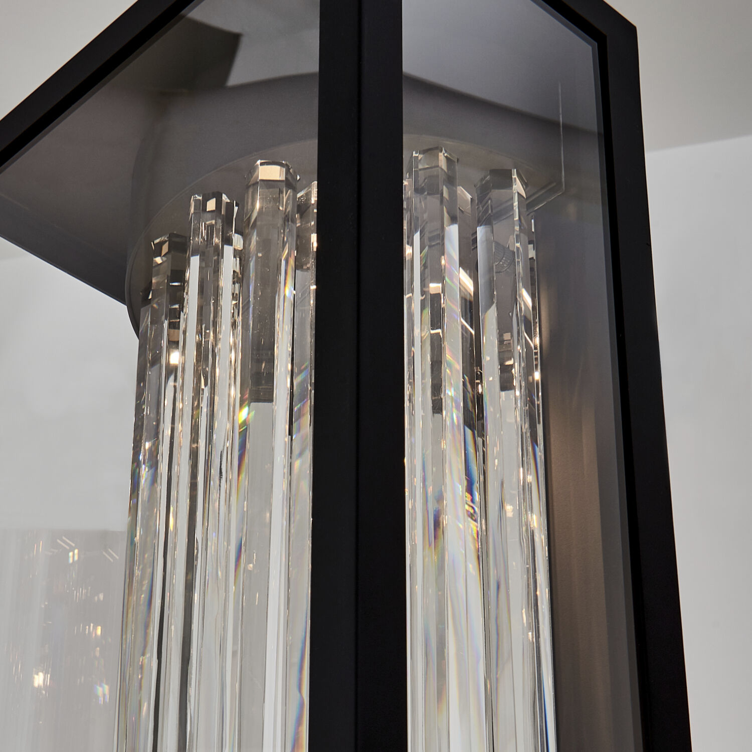 Cilindro Esterno 36 inch Matte Black Outdoor Wall Sconce