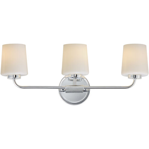 Durham 3 Light 23 inch Polished Chrome Bath Vanity Wall Light