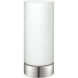 Mayna 9 inch 60.00 watt Matte Nickel Table Lamp Portable Light