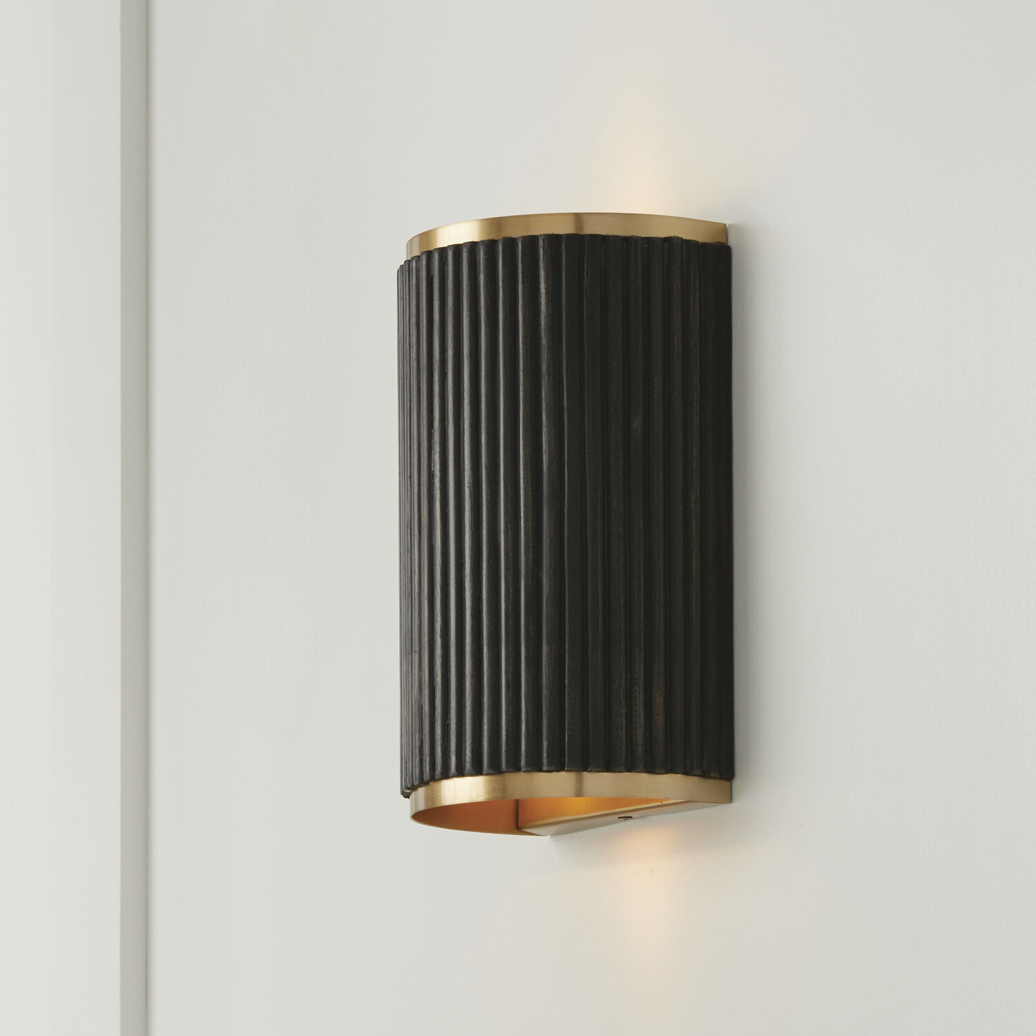 Capital Lighting 650721KR Donovan 2 Light 7.5 inch Black Stain and Matte Brass Sconce Wall Light