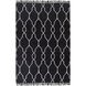 Lagoon 96 X 60 inch Black and Neutral Indoor Area Rug, PET Yarn