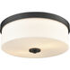 Laphia 2 Light 13.25 inch Matte Black Flush Mount Ceiling Light