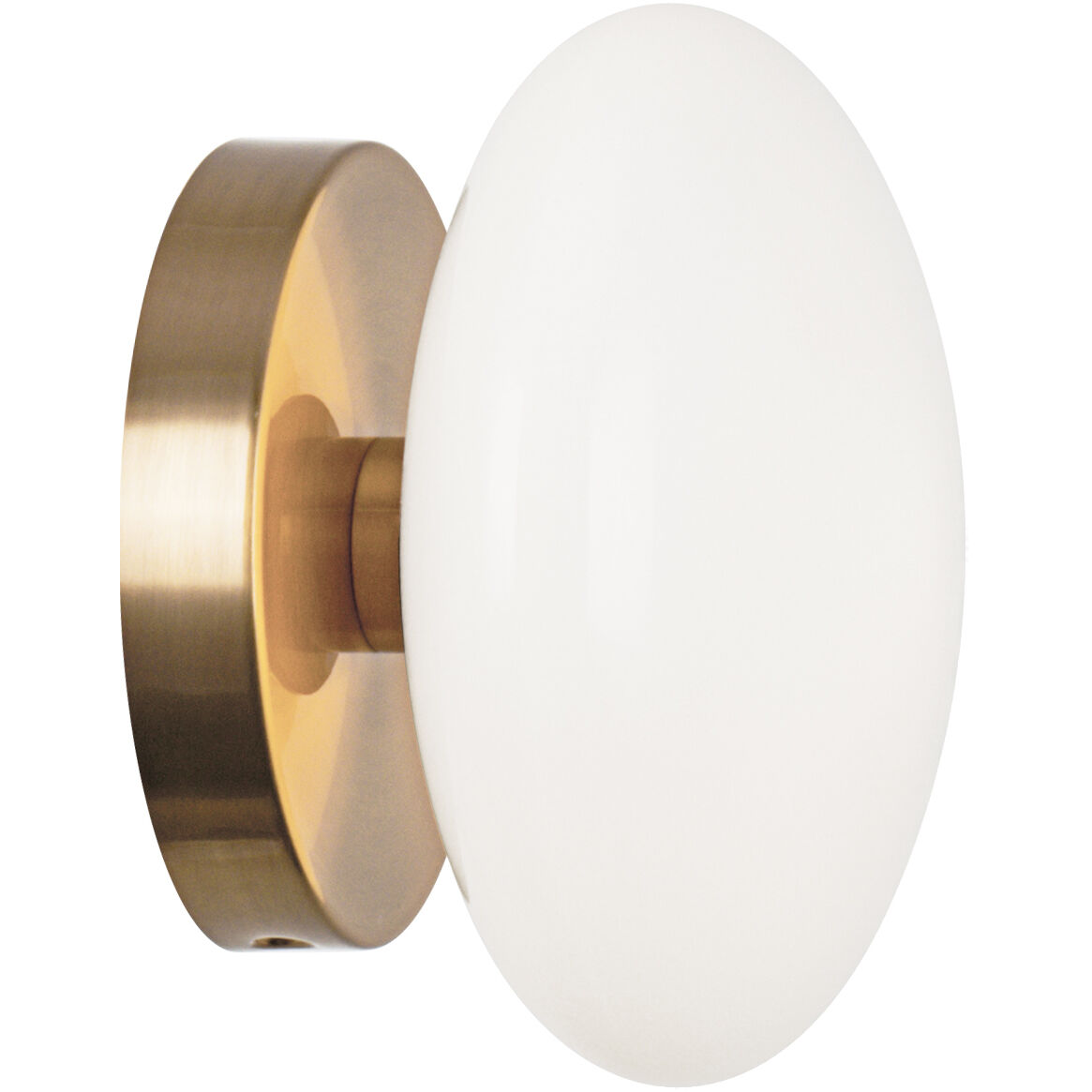 Pearlesque 1 Light 6.38 inch Aged Gold Brass Wall Sconce Wall Light in Aged Gold Brass and Opal Glass