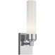 Alex 1 Light 3 inch Polished Nickel Wall Sconce Wall Light in Shiny Opal
