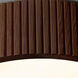 Tambo LED 13.8 inch Dark Walnut Flush Mount Ceiling Light