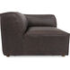 Form XQ Espresso Brown Leather Corner Chair