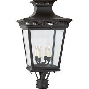 Chapman & Myers Elsinore 4 Light 26.25 inch Black Outdoor Post Lantern, Medium