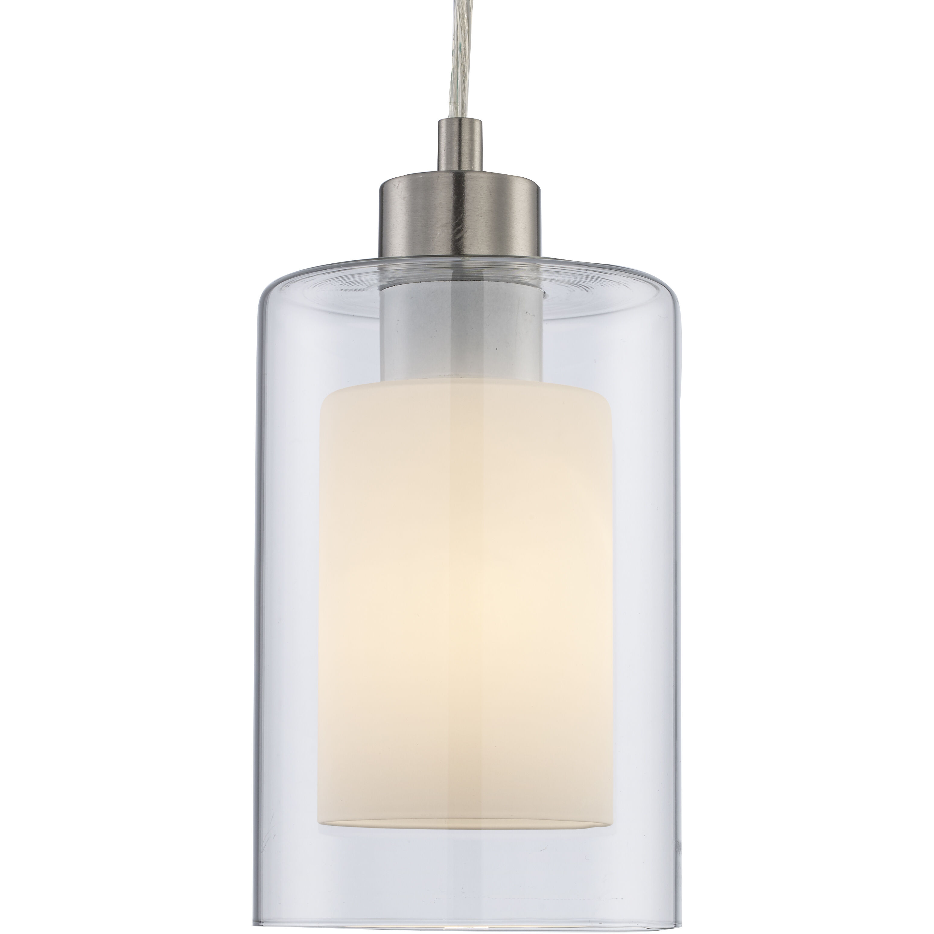 Modesto 1 Light 5 inch Brushed Nickel Cylinder Pendant Ceiling Light