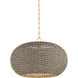 Penarth 1 Light 24 inch Aged Brass Pendant Ceiling Light