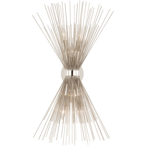 Kelly Wearstler Strada LED 9.25 inch Polished Nickel Symmetrical Sconce Wall Light, Medium