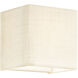 Textile Collection - Marco Family 4.25 inch Cream Linen ADA Wall Sconce Wall Light, EVOLV
