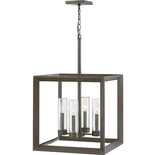 Open Air Rhodes 4 Light 18.25 inch Warm Bronze Outdoor Hanging in Non-LED