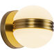 Selene 5 inch Brushed Gold Wall Sconce Wall Light