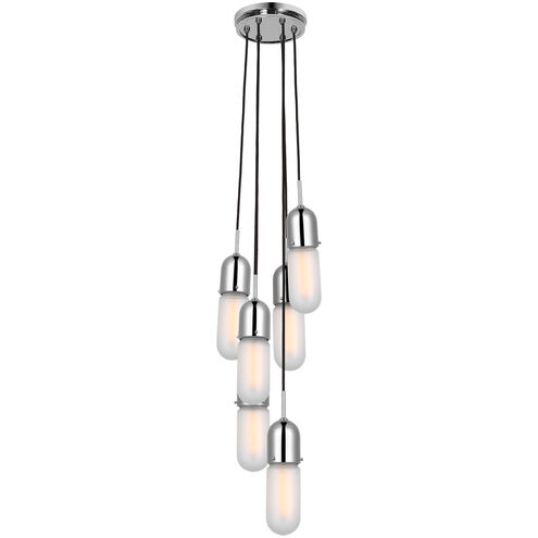 Thomas O'Brien Junio LED 9.5 inch Polished Nickel Pendant Ceiling Light