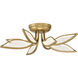 Papilio LED 21 inch Legacy Brass Flush Mount Ceiling Light