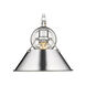 Orwell 1 Light 10 inch Chrome Wall Sconce Wall Light, Damp