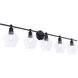 Gene 5 Light 47 inch Black Wall sconce Wall Light