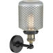 Franklin Restoration Stanton LED 6 inch Black Antique Brass Sconce Wall Light, Franklin Restoration