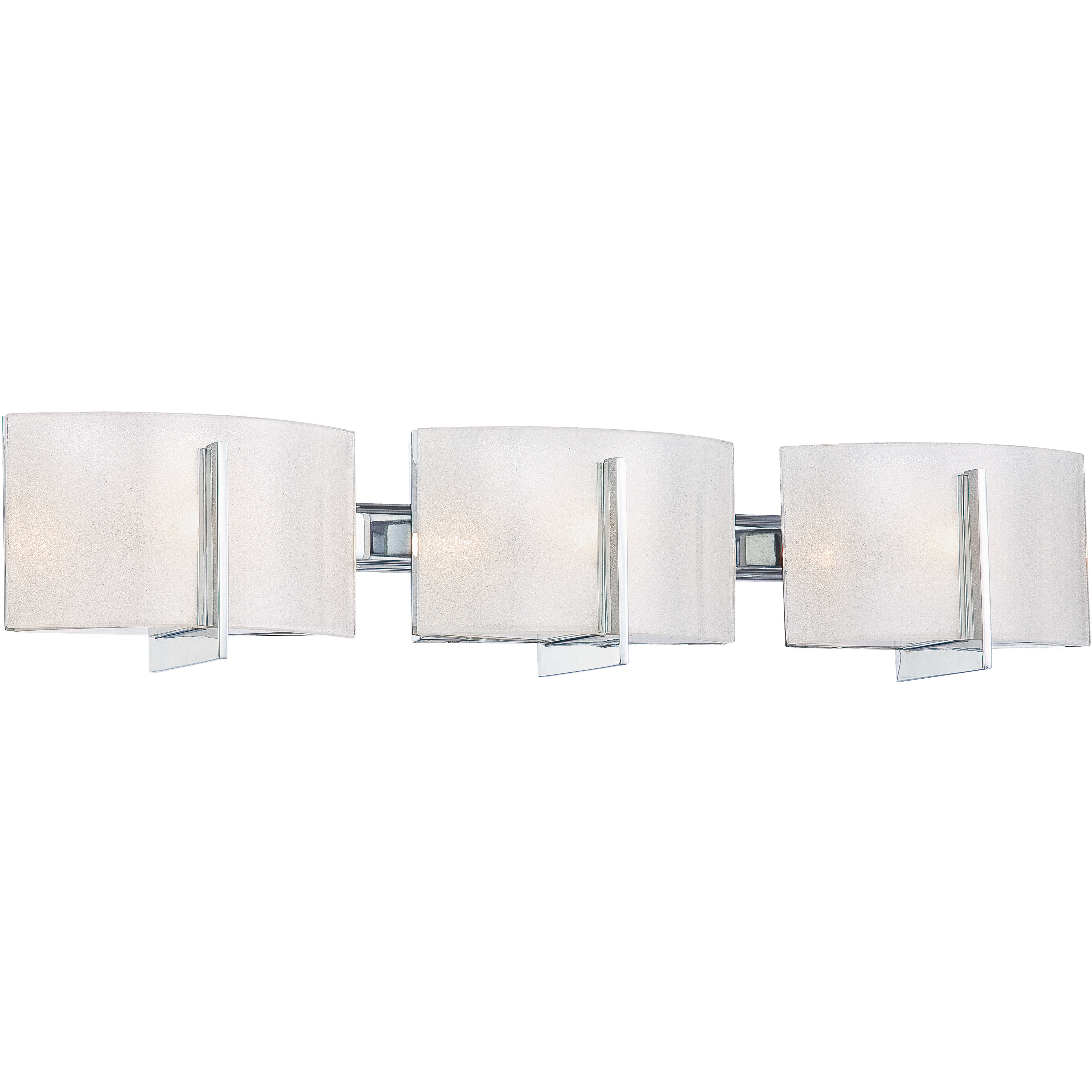 Clarte 3 Light 27 inch Chrome Bath Light Wall Light