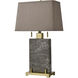 Windsor 27 inch 60 watt Honey Brass Table Lamp Portable Light