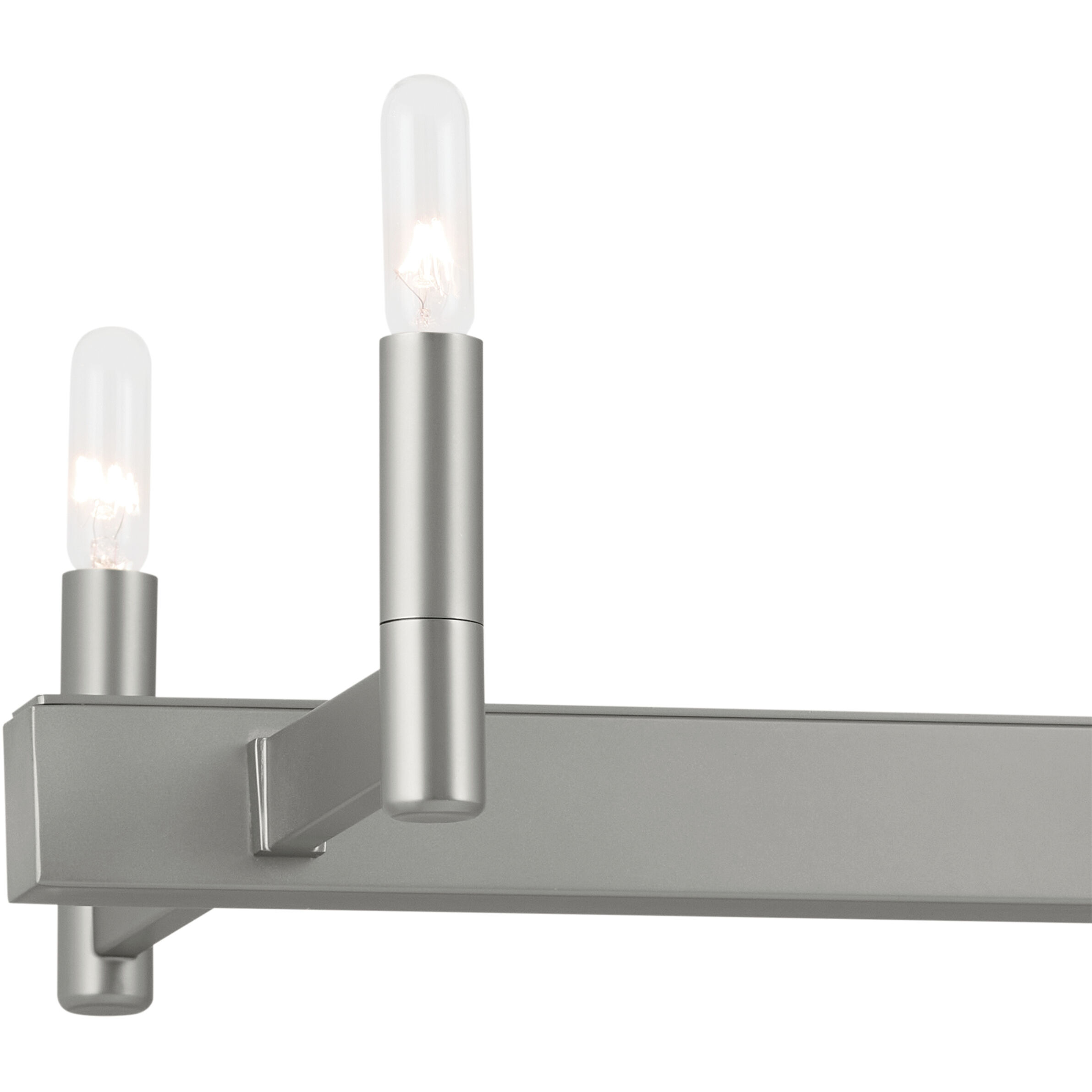 Erzo 10 Light 12.75 inch Satin Nickel Chandelier Linear Ceiling Light, Single