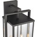 Gladwyn 3 Light 22 inch Matte Black Outdoor Sconce