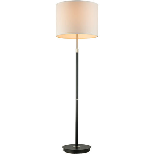 Junction 67 inch 150 watt Black and Brushed Nickel Floor Lamp Portable Light