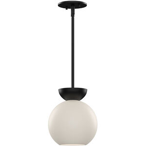 Arcadia 1 Light 7.88 inch Black with Brushed Gold Pendant Ceiling Light