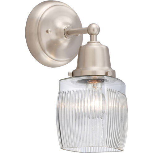 Aditi Colton 1 Light 5.5 inch Brushed Satin Nickel Sconce Wall Light, Aditi