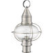 Newburyport 1 Light 20 inch Brushed Nickel Outdoor Post Top Lantern