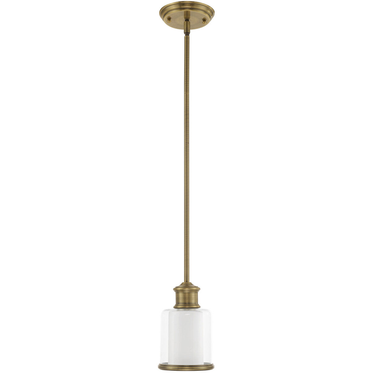 Middlebush 1 Light 6 inch Antique Brass Mini Pendant Ceiling Light