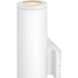 MOCO Silo 2 Light 20 inch Textured White Outdoor Wall Mount Lantern, Coastal Elements