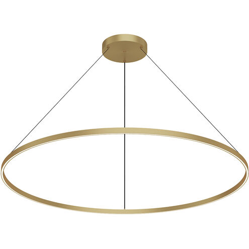 Cerchio LED 59 inch Brushed Gold Pendant Ceiling Light