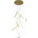 Canada LED 24 inch Brass Chandelier Ceiling Light