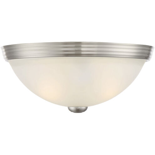 Stella 2 Light 11 inch Satin Nickel Flush Mount Ceiling Light, Essentials