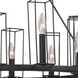 Allston 12 Light 28 inch Black Iron Chandelier Ceiling Light