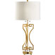 Town Square 36 inch 100.00 watt Antique Gold Leaf/Clear Table Lamp Portable Light