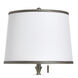Coralie 34.75 inch 100 watt Hayla Gold and White Table Lamp Portable Light