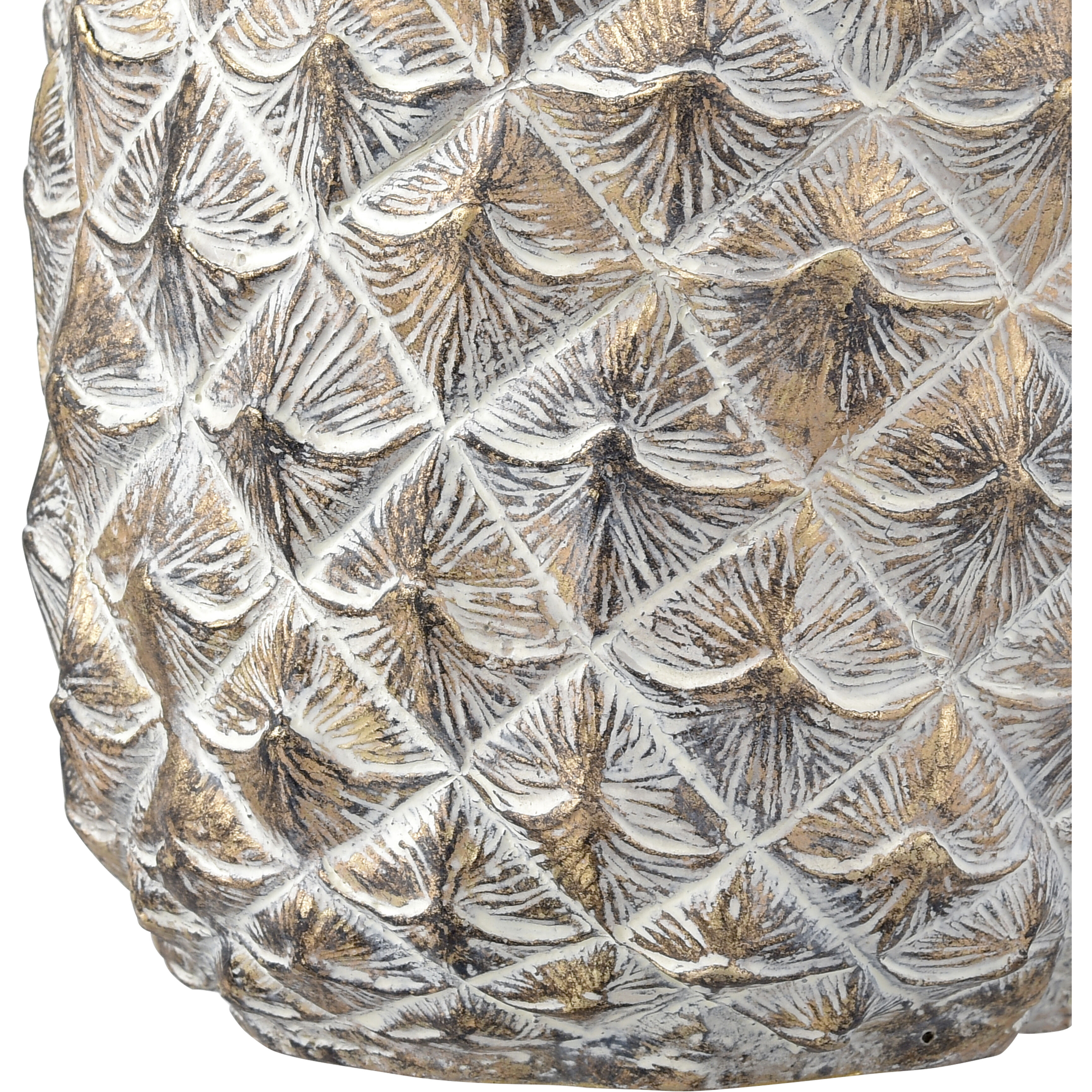 Big Island Gold with Whitewash Pineapple, Set of 2