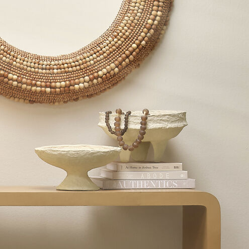 Garden Cream Pedestal Bowl