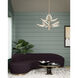 Flora LED 31 inch Natural Brass Pendant Ceiling Light