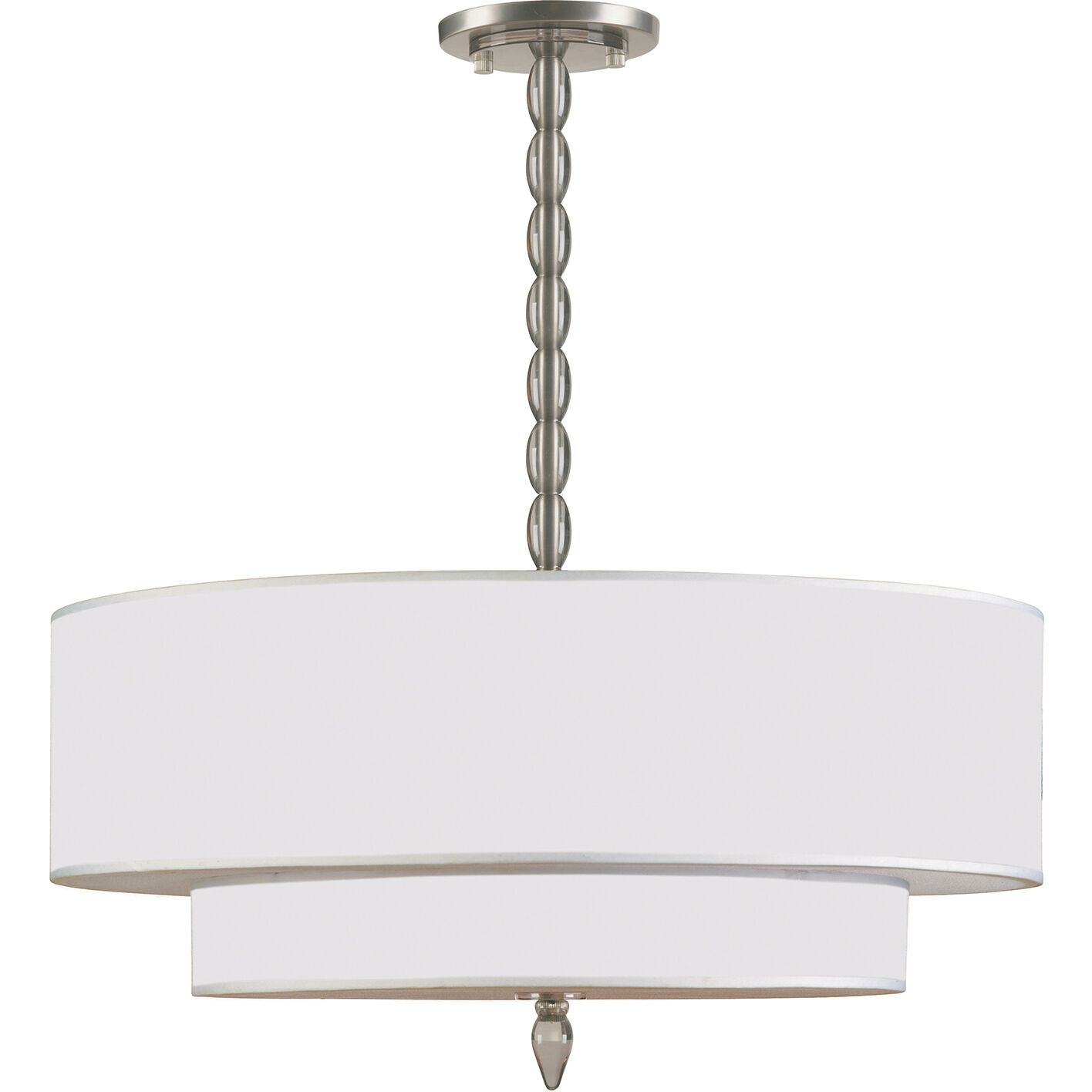 Luxo 5 Light 26 inch Satin Nickel Chandelier Ceiling Light